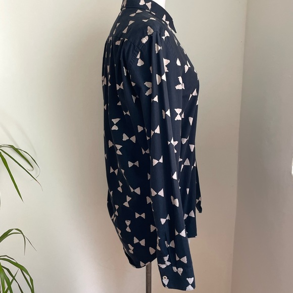 Our Legacy First Hourglass Print Indigo Button Up Shirt Long Sleeve Size: Medium - Picture 6 of 9